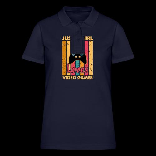 Just A Girl Who Loves Video Games - Women's Pique Polo Shirt