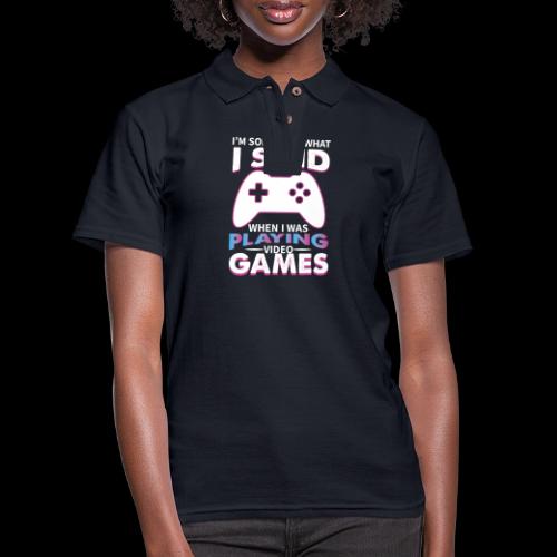 I'm Sorry For What I Said - Women's Pique Polo Shirt