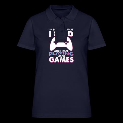 I'm Sorry For What I Said - Women's Pique Polo Shirt