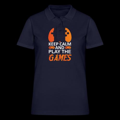 Keep Calm And Play The Games - Women's Pique Polo Shirt