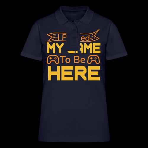 I Paused My Game To Be Here - Women's Pique Polo Shirt
