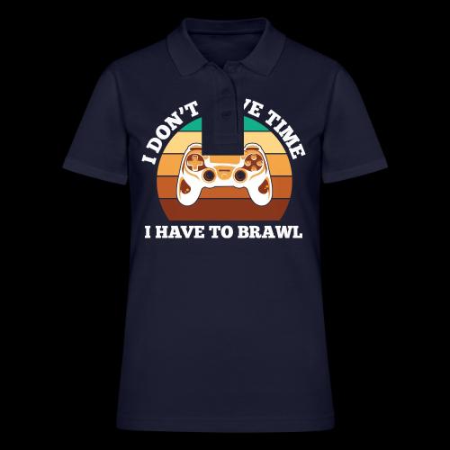 No Time, Have to Brawl! - Women's Pique Polo Shirt