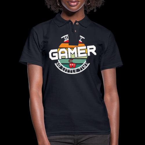So Many Games, So Little Time - Women's Pique Polo Shirt
