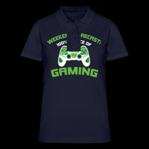 Weekend Forecast: 100% Gaming! - Women's Pique Polo Shirt
