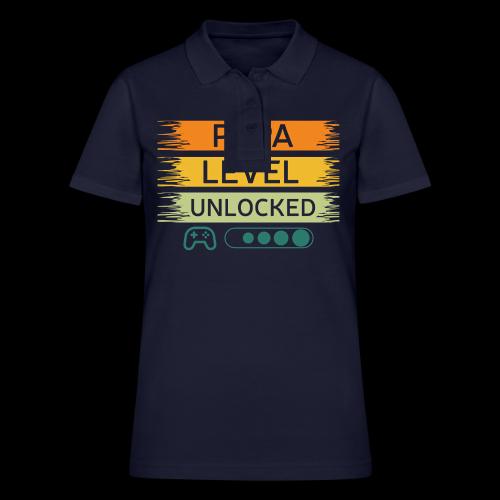Papa Level Unlocked! - Women's Pique Polo Shirt