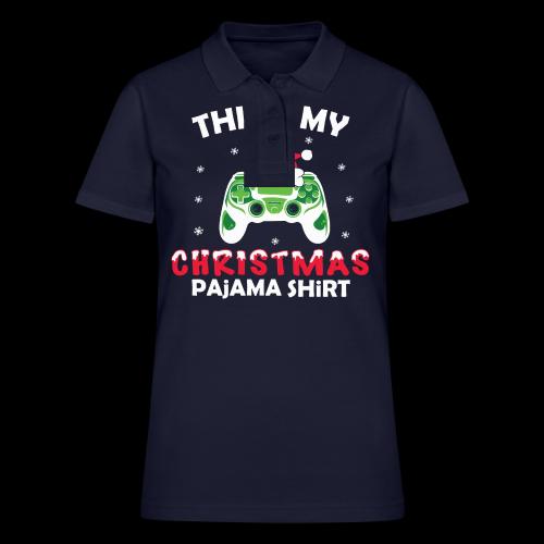 Christmas Gamer Pajama - Women's Pique Polo Shirt