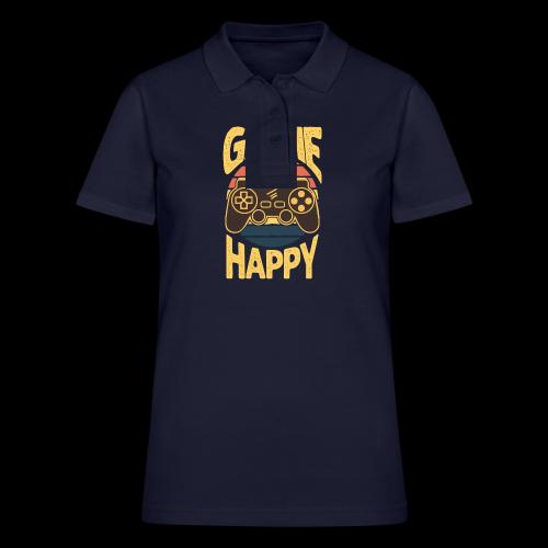 Happiness is a Game Controller Away - Women's Pique Polo Shirt