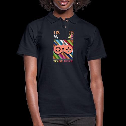 I Paused My Game to Be Here - Women's Pique Polo Shirt