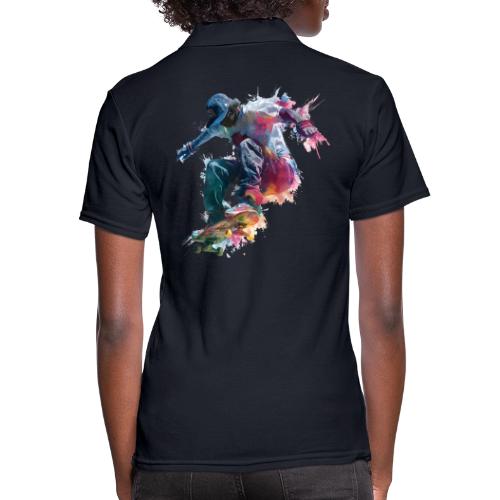Skateboarding: Ride the Colors - Women's Pique Polo Shirt