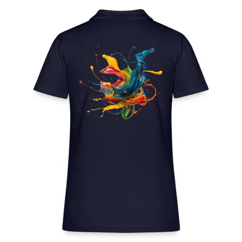 Chromatic Flow - Women's Pique Polo Shirt