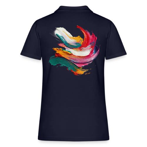 Colorful brushstrokes - Women's Pique Polo Shirt