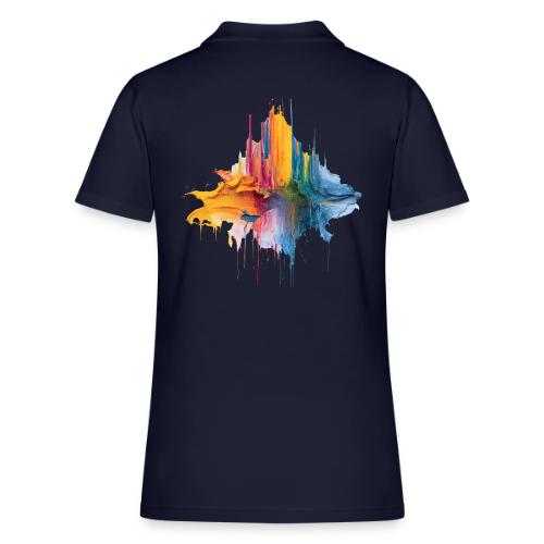 Impasto Spectrum - Women's Pique Polo Shirt