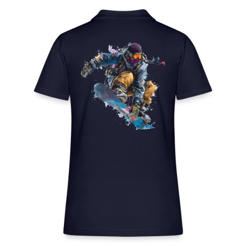 Snowboarding: Splash of Speed - Women's Pique Polo Shirt