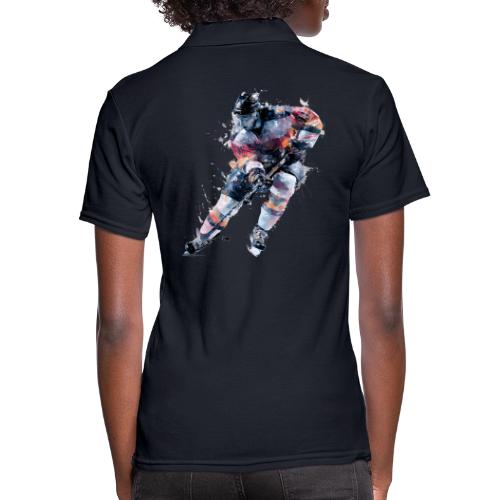 Hockey: Frozen Motion - Women's Pique Polo Shirt