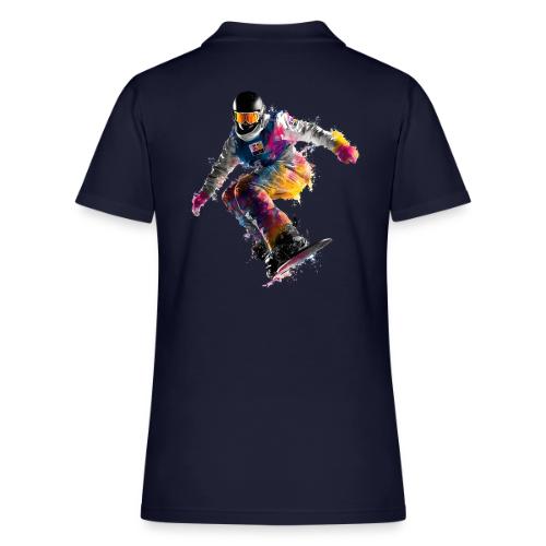 Snowboarding: Frozen Palette - Women's Pique Polo Shirt