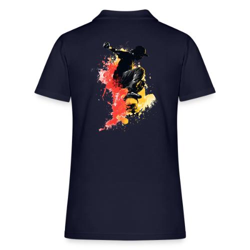 Skateboarding: Splash of Motion - Women's Pique Polo Shirt
