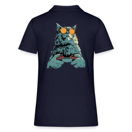 Cat: Fluff Mode On - Women's Pique Polo Shirt