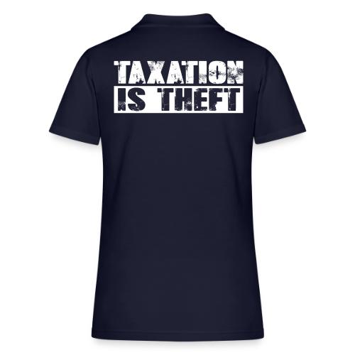 Taxation is Theft - Women's Pique Polo Shirt