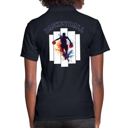 Basketball Never Stops - Women's Pique Polo Shirt
