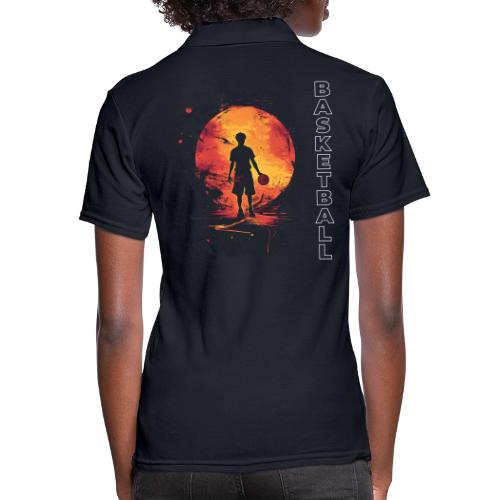Basketball Blaze - Women's Pique Polo Shirt