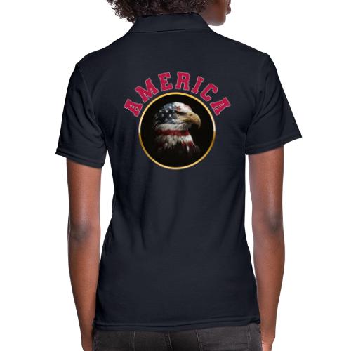 America Soars - Women's Pique Polo Shirt