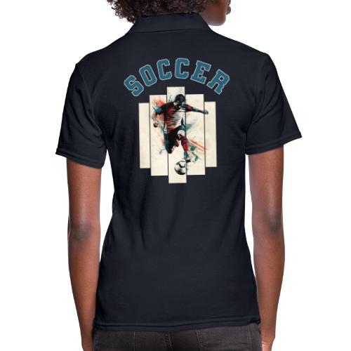 Soccer Vibes - Women's Pique Polo Shirt