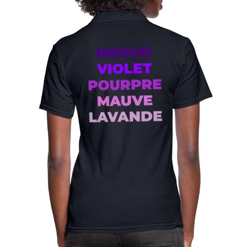 Shades of purple - Women's Pique Polo Shirt
