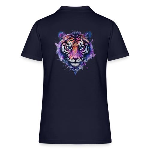 Mystic Violet Tiger - Women's Pique Polo Shirt