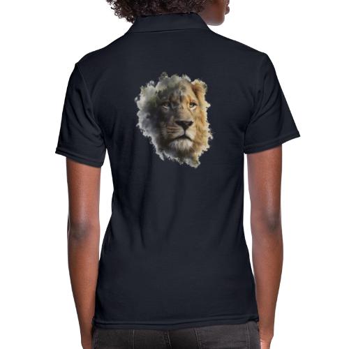 Forest-Soul Lion - Women's Pique Polo Shirt