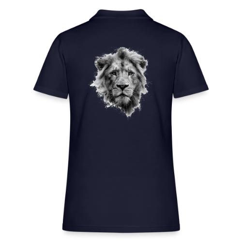 Lion: Monochrome King - Women's Pique Polo Shirt