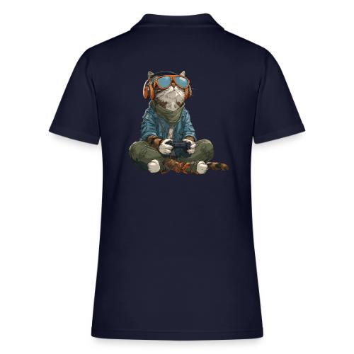 Cat: Purrfect Player - Women's Pique Polo Shirt
