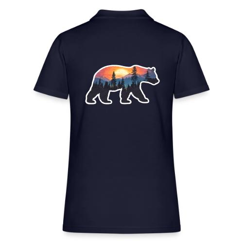 Mountain Spirit Bear - Women's Pique Polo Shirt