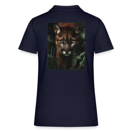 Cougar Jungle Predator Design - Women's Pique Polo Shirt