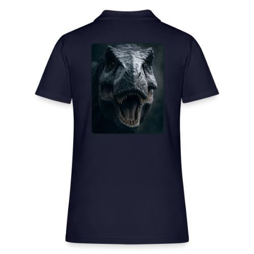 T Rex Cinematic Close-Up Design - Women's Pique Polo Shirt