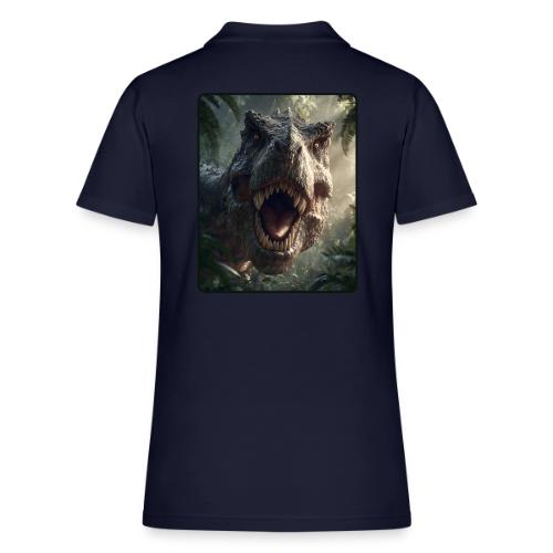 T Rex Jungle Roar Design - Women's Pique Polo Shirt