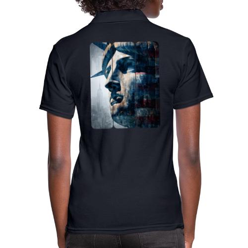 USA: Urban Liberty Triptych - Women's Pique Polo Shirt