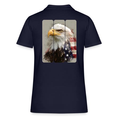 USA: Eagle of the Free - Women's Pique Polo Shirt
