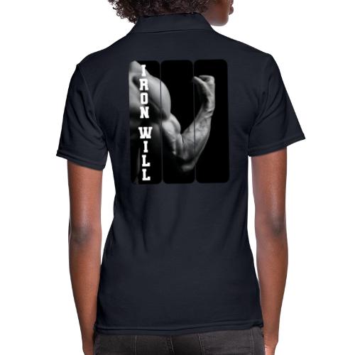 Bodybuilding: Iron Will - Women's Pique Polo Shirt