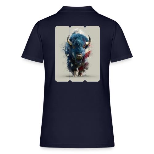 USA: Spirit of the Plains - Women's Pique Polo Shirt