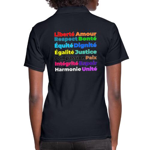 Words of Light - Women's Pique Polo Shirt