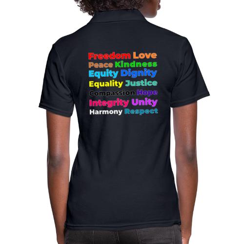 Words of Light - Women's Pique Polo Shirt