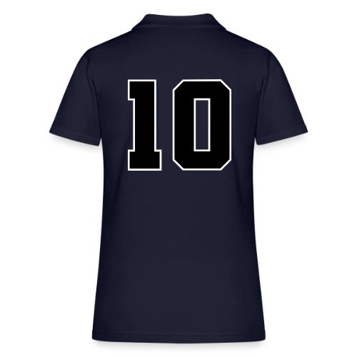 Varsity Number 10 Athletic Design - Women's Pique Polo Shirt