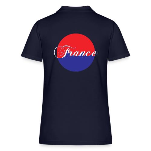 France Tricolore Circle - Women's Pique Polo Shirt