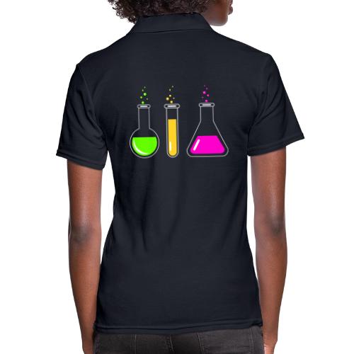 Colorful Chemistry - Women's Pique Polo Shirt