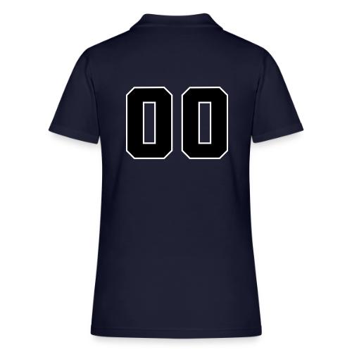 Varsity 00 Athletic Number Design - Women's Pique Polo Shirt