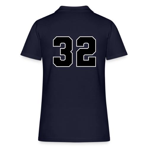 Varsity Number 32 Athletic Design - Women's Pique Polo Shirt