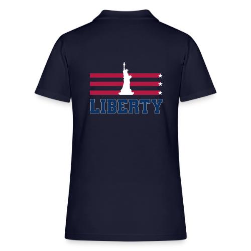 USA: Stars of Liberty - Women's Pique Polo Shirt