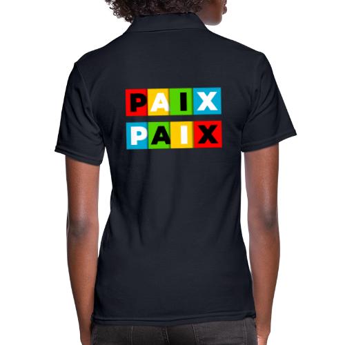 Peace in Colour - Women's Pique Polo Shirt