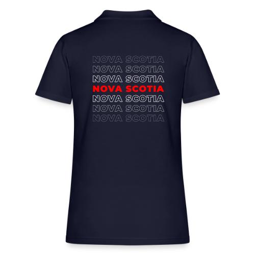 Nova Scotia Script - Women's Pique Polo Shirt
