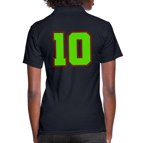 The Magic Number 10 - Women's Pique Polo Shirt
